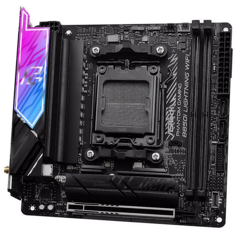 Informático El Molar - Montaje Placa Base ASRock B850I Lightning WiFi Gaming PC El Molar